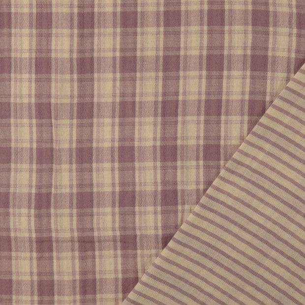 Double gaze tissu doublé et l'arrière 