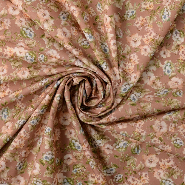 Cotton Poplin fabric Brown 