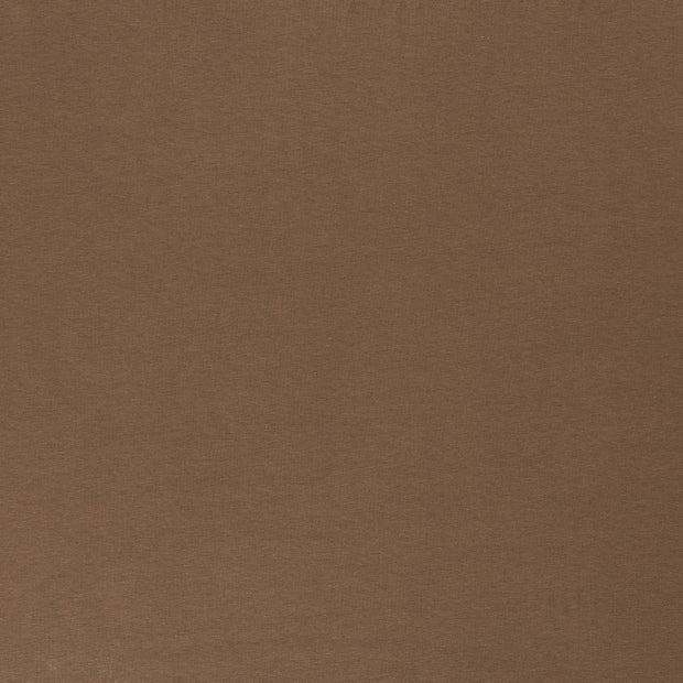 Jersey de Coton GOTS tissu Gris taupe mat 