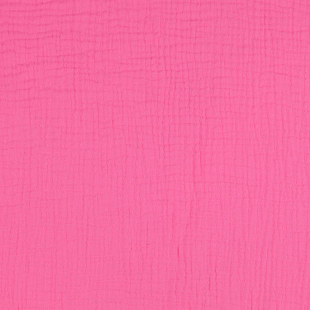 Muslin fabric Unicolour pink