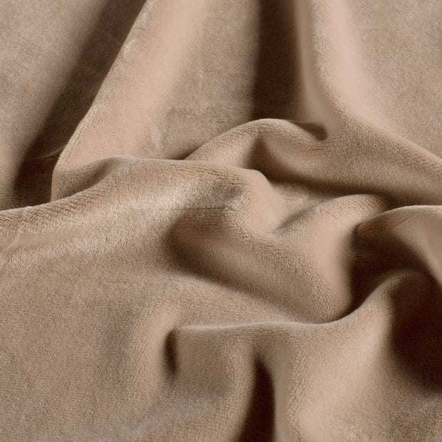 Supersoft Velvet fabrik Uni Kamel