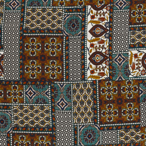 Viscose Satin fabrik Turquoise glänzend 