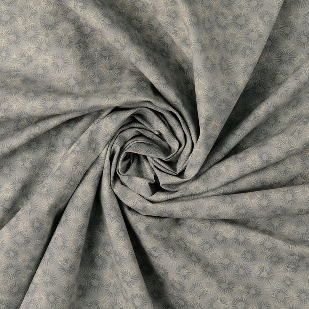 Popeline de Coton tissu Gris 