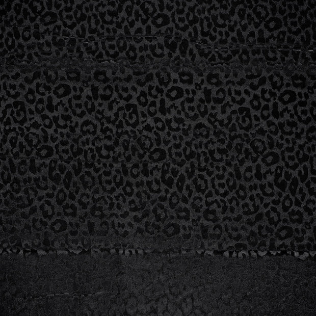 Velvet fabric Black shimmering 