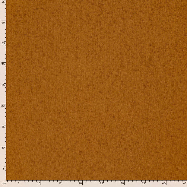 Terry Crepe fabric Unicolour Caramel