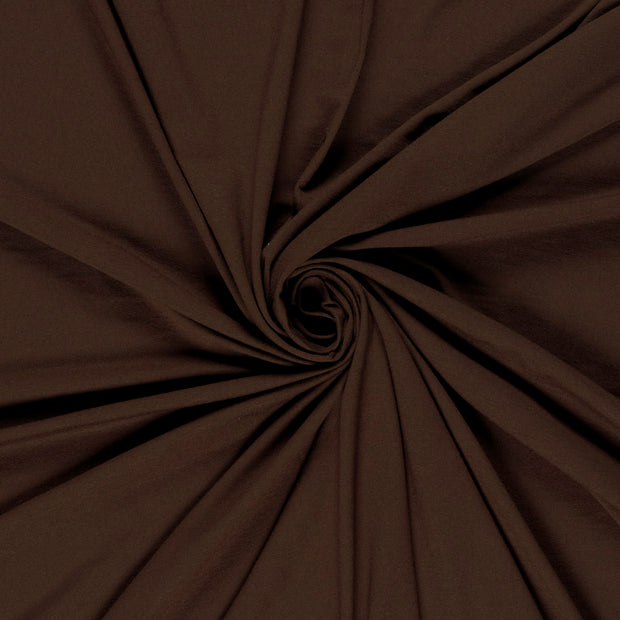 Jersey de Viscose tissu Marron 