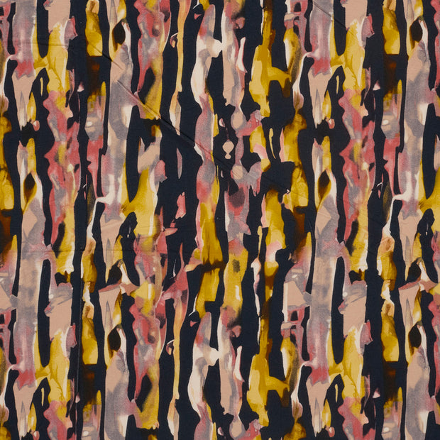 Viscose Vortex Jersey fabric Navy matte 