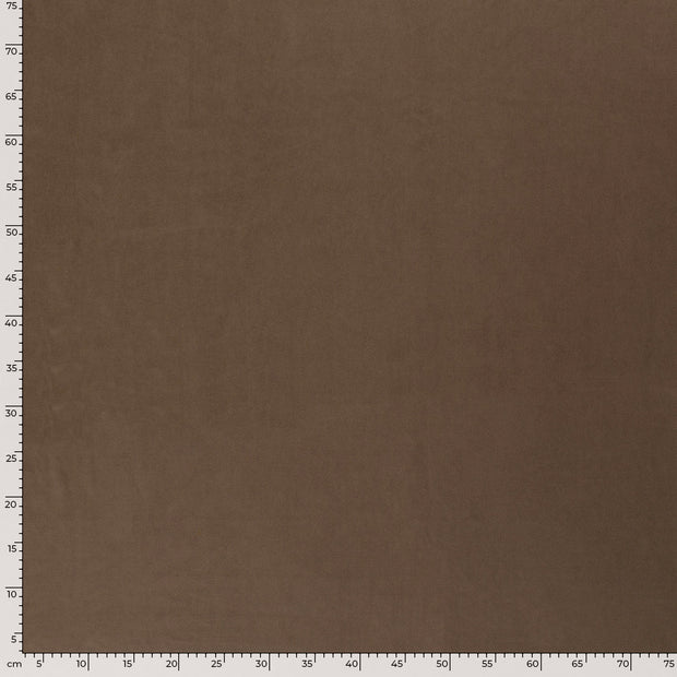 Cuir Suèdé tissu Unicolore Gris taupe