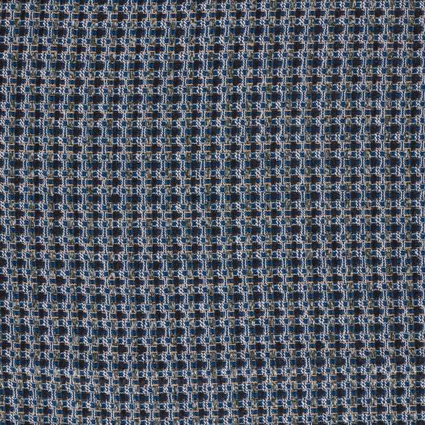 Bouclé tissu Bleu Marine transparent 