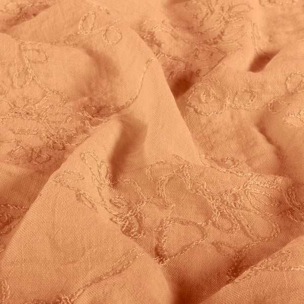 Woven Polyester fabric Unicolour Salmon