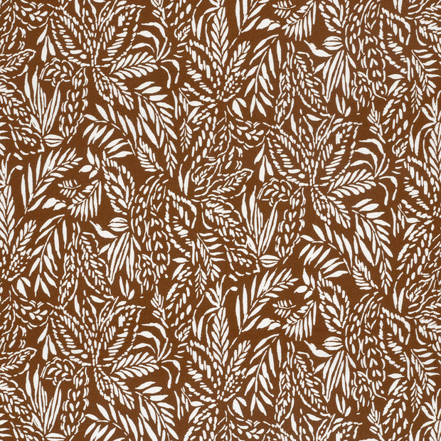 Viscose Nylon Crepe fabric Brown 