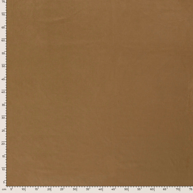 Cuir Suèdé tissu Unicolore Camel