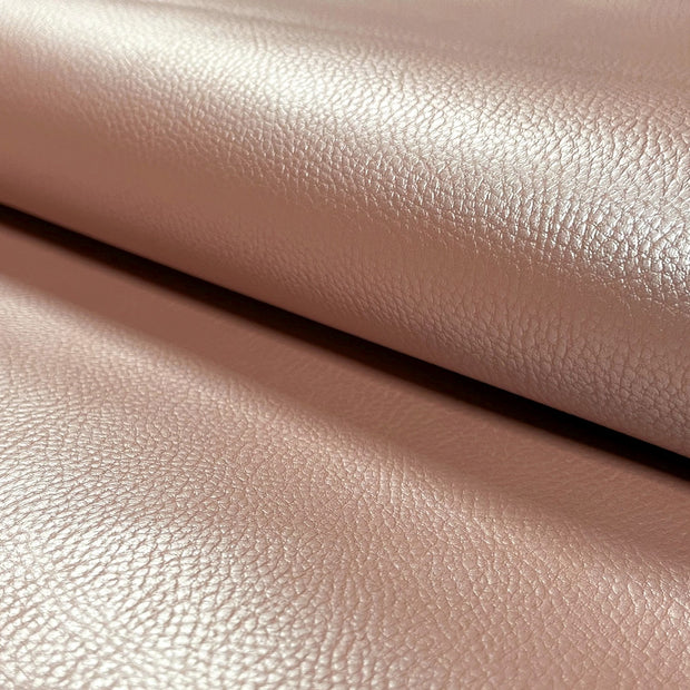 Imitation cuir tissu Unicolore Vieux rose