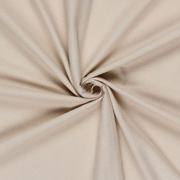 Flannel fabric Beige brushed 