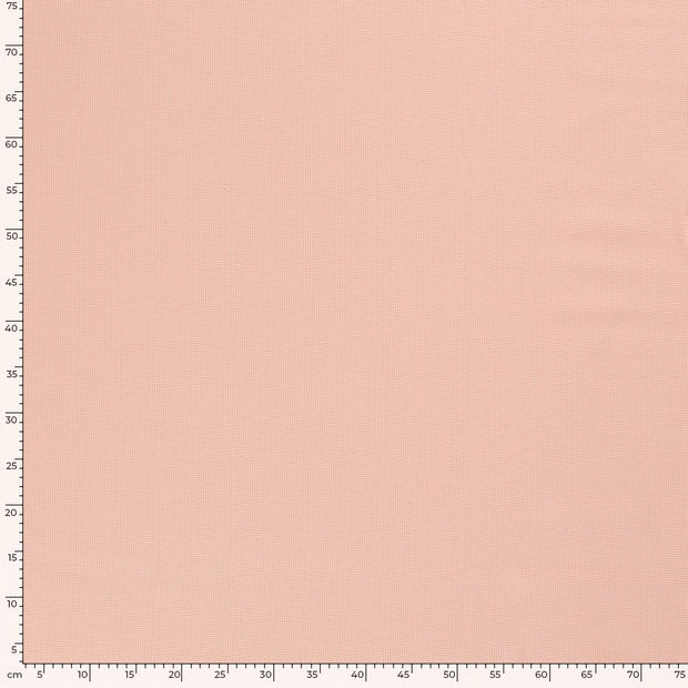 Gauffré Jersey tissu Unicolore Saumon