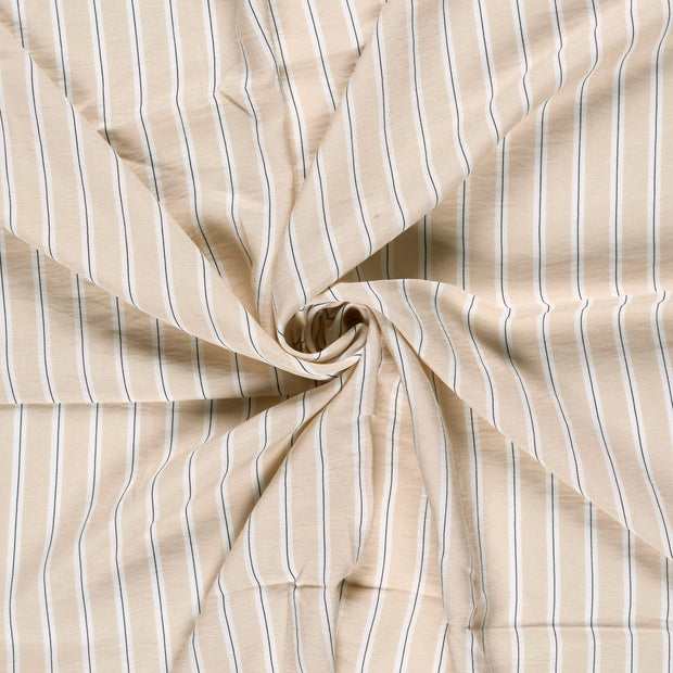 Viscose Nylon Crepe fabric Beige printed 