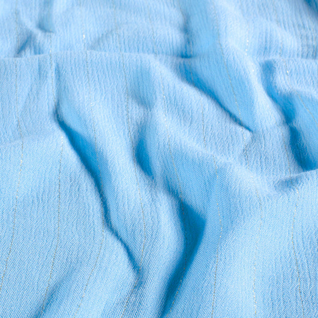 Crêpe tissu Unicolore Bleu bébé