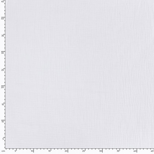Double gaze très large tissu Unicolore Blanc optique