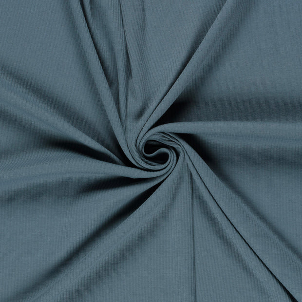 Rib Jersey fabric Steel Blue 