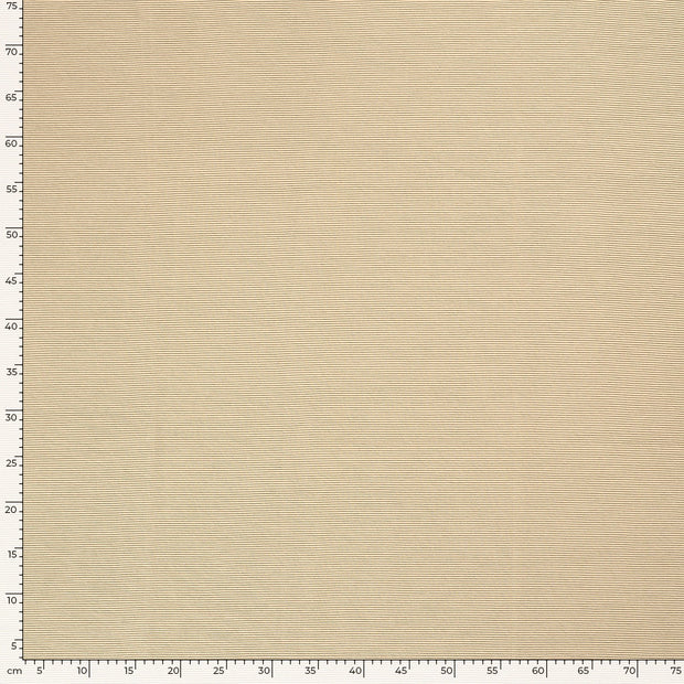 Ottoman jersey tissu Unicolore Beige