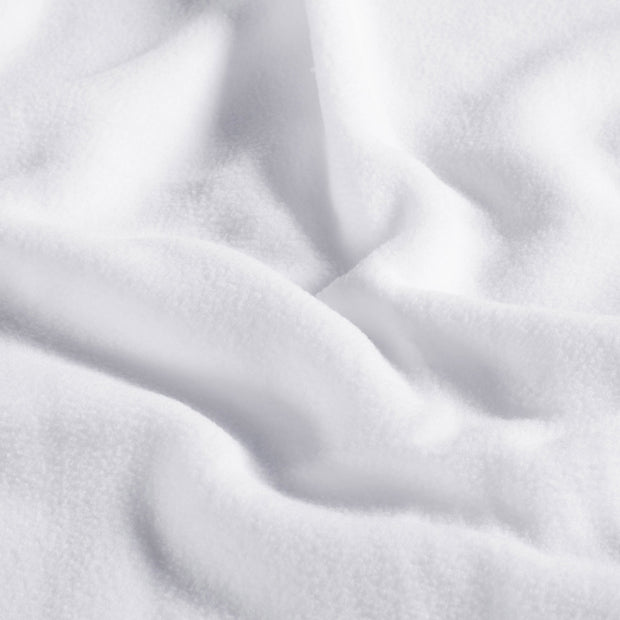 Fleece fabrik Uni Weiß