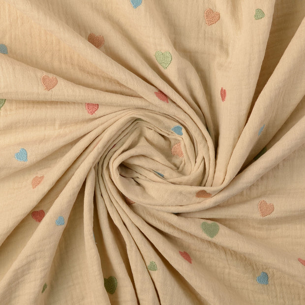 Musselin fabrik Beige 
