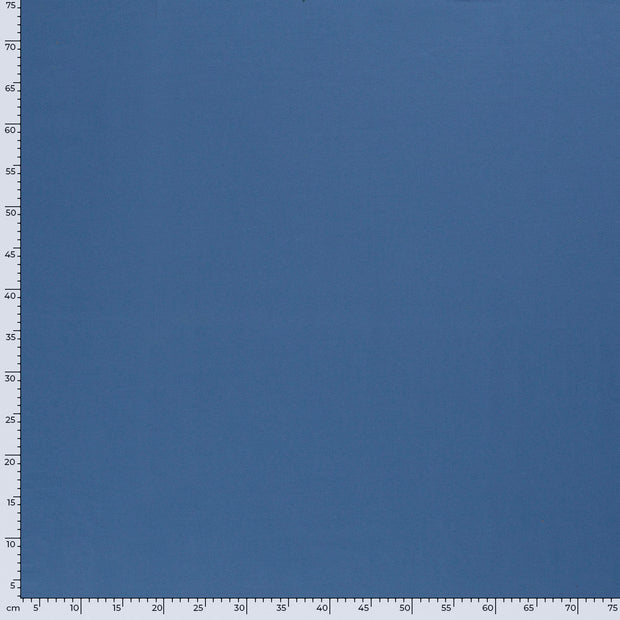 French Terry fabrik Uni Indigoblau