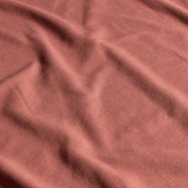 Cotton Jersey GOTS organic fabric Unicolour Old Pink