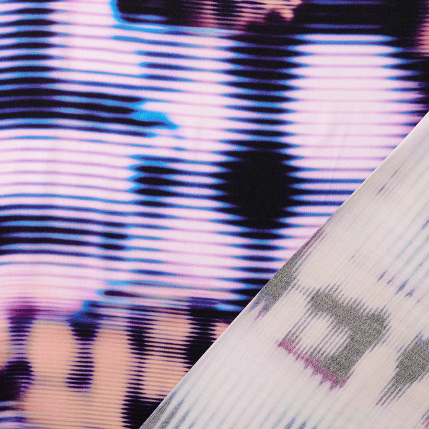 Viscose Satin fabric Lavender digital printed 