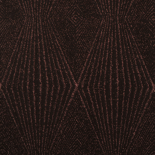 Cotton Jersey fabric Geometric pattern Rose Gold