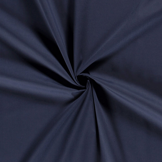 Cotton Poplin fabric Navy 