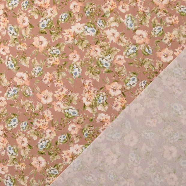Cotton Poplin fabric Brown 