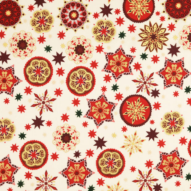 Baumwolle Popeline fabrik Weihnachten Nude