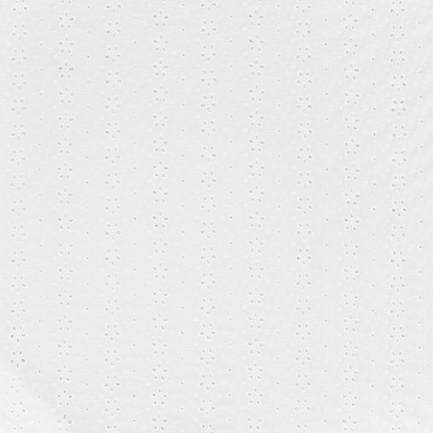 Cotton Poplin fabric White matte 