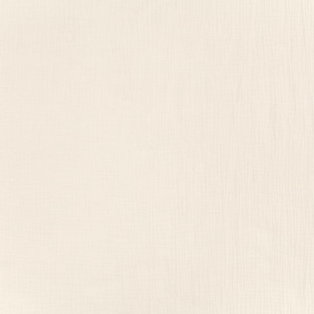 Double Gaze GOTS biologique tissu Blanc cassé mat 