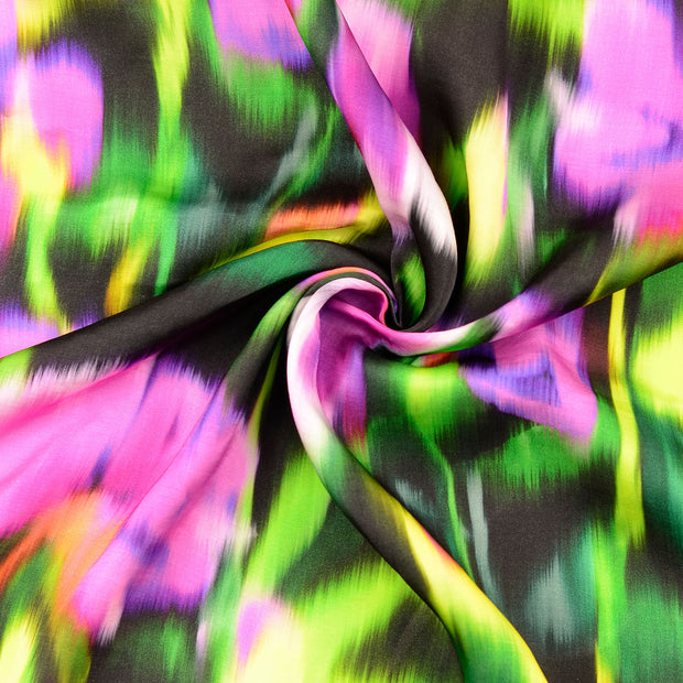 Viscose Satin tissu multicolore 