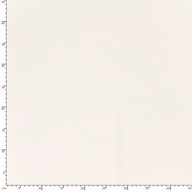 Rib Jersey fabric Unicolour Ivory