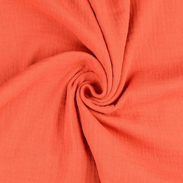Muslin fabric orange 