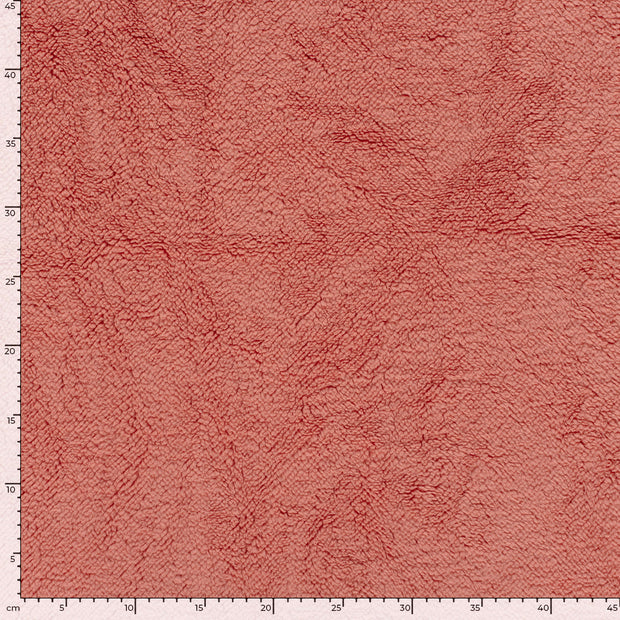Sherpa Fleece tissu Unicolore Coral