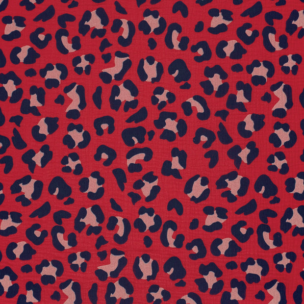 Double gaze tissu Fuchsia mat 