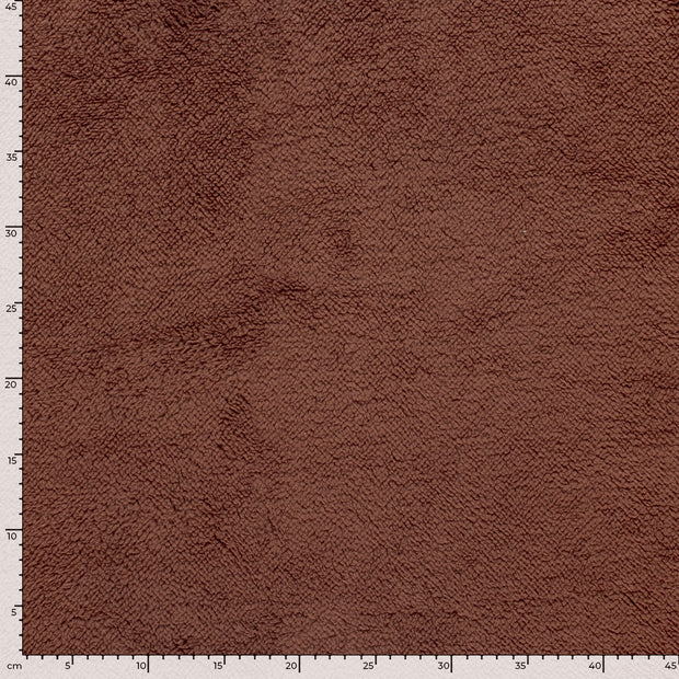 Sherpa Fleece tissu Unicolore Rouiller