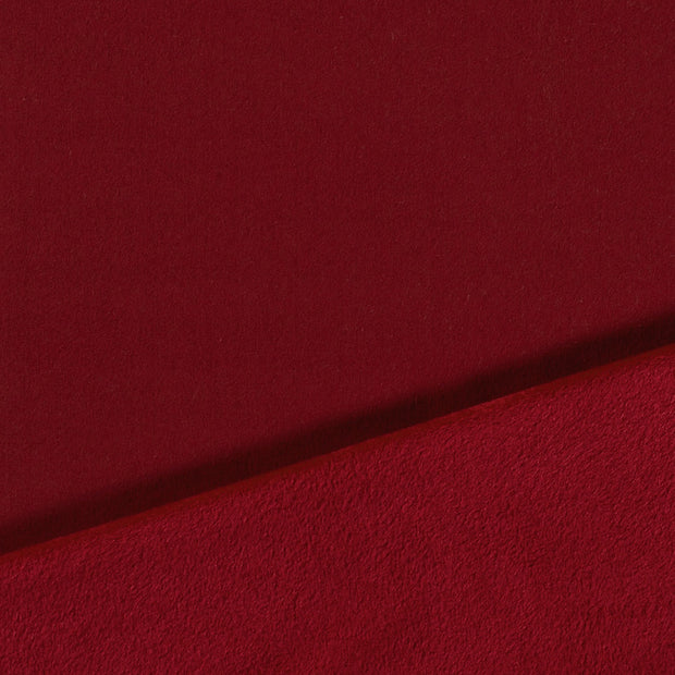 Alphen Fleece fabric bordeaux 