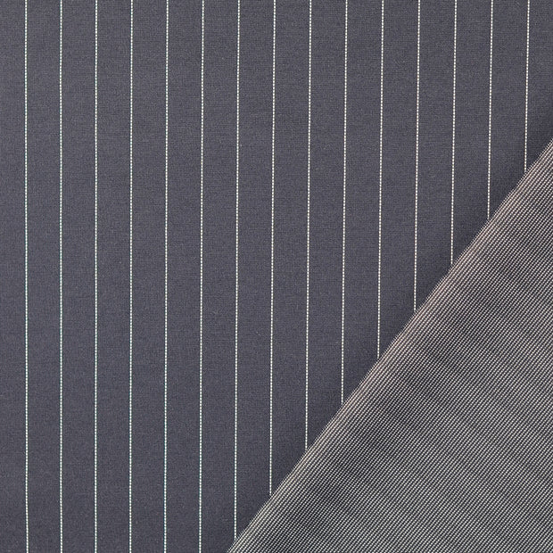 Milano tissu Bleu Marine fil teint 