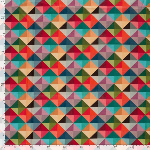 Panama tissu Abstrait Multicolore