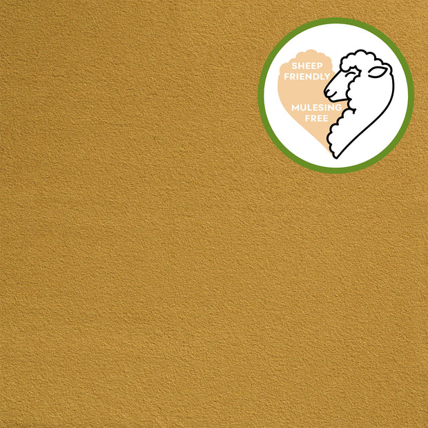 Chiffon en laine tissu Unicolore Ocre