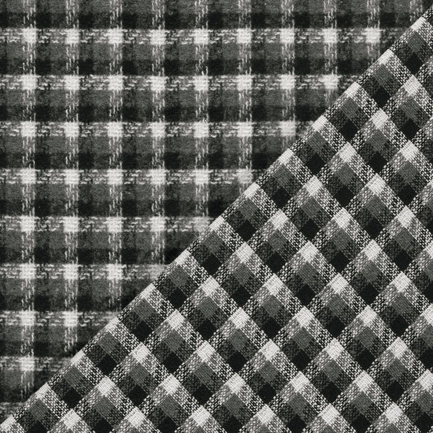 Jacquard fabric Checks brushed 