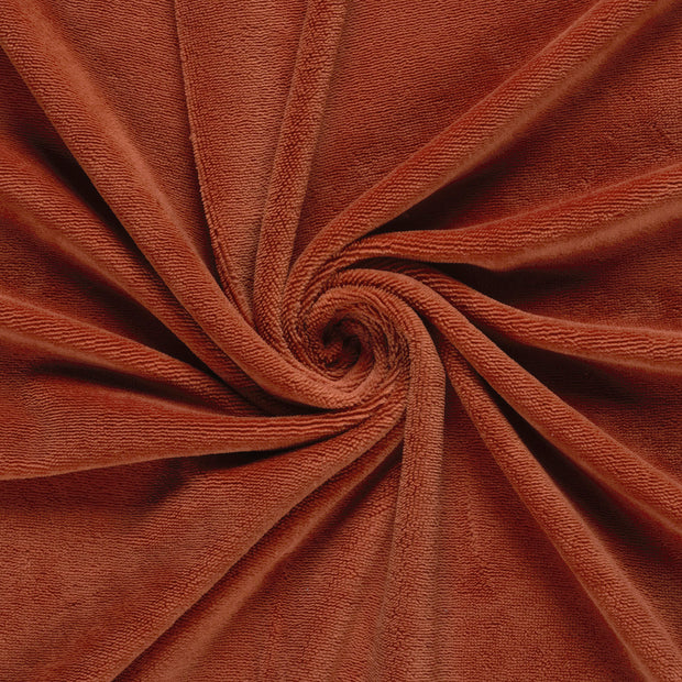 Bamboo Fleece fabric Brique 
