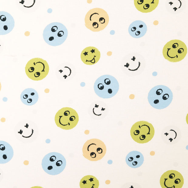 Cotton Jersey fabric Emoticons 