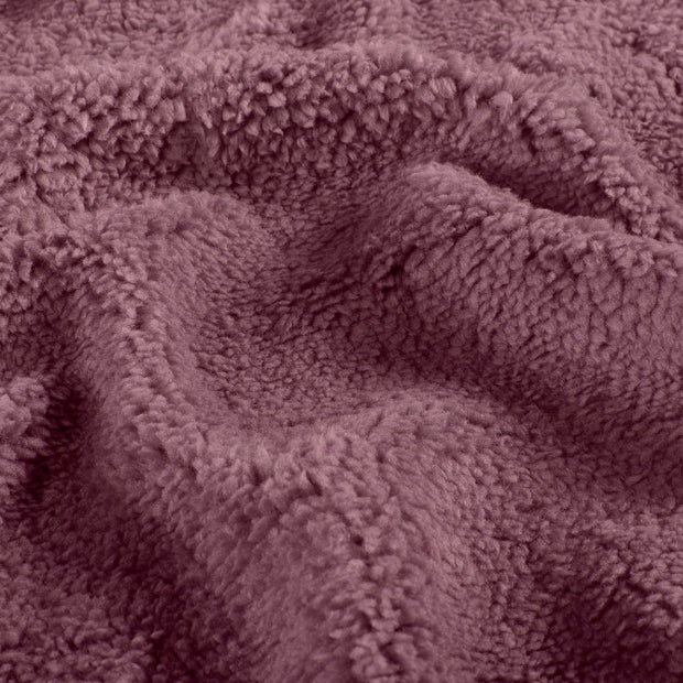 Sherpa Fleece tissu Unicolore Mauve