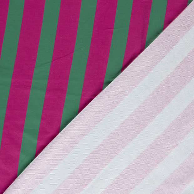 French Terry fabric Stripes digital printed 